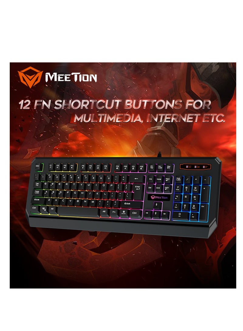 Meetion K9320 Waterproof Backlit RGB Gaming Keyboard With 19 Anti-Ghosting Keys