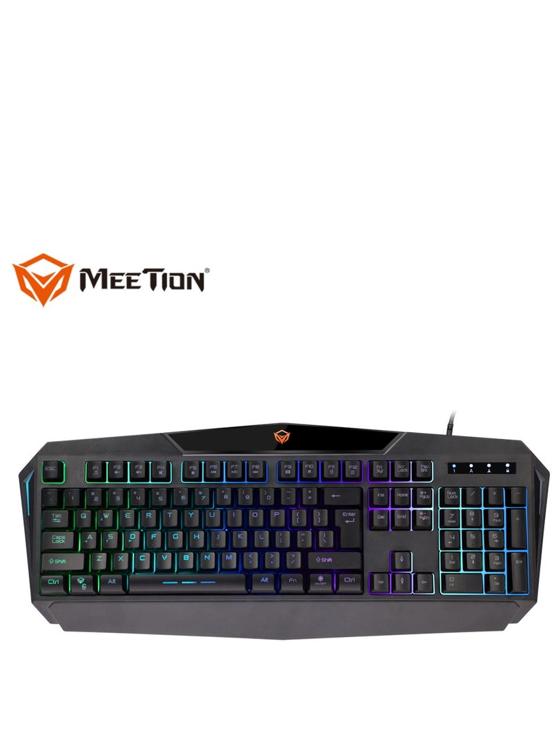 Meetion C510 Backlit Rainbow Anti-Ghosting Mechanical Gaming Keyboard And Mouse