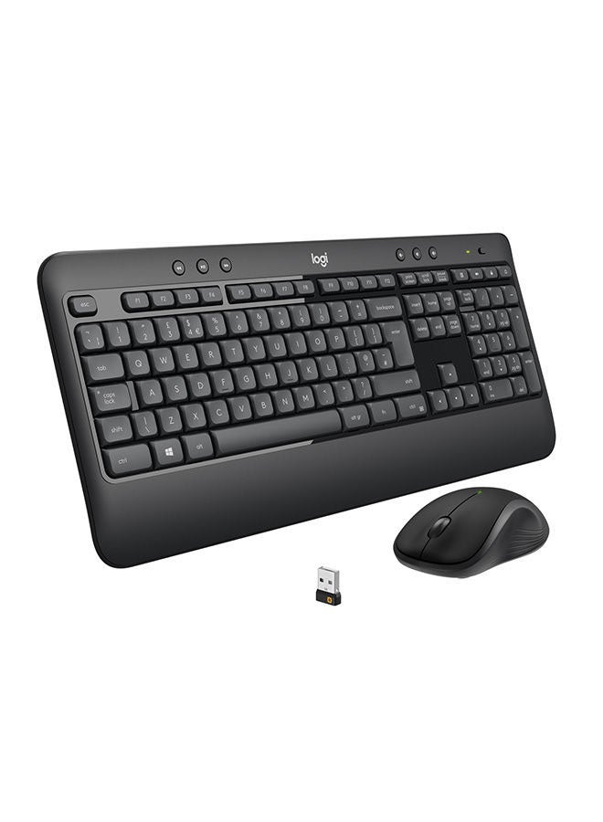 MK540 Wireless Keyboard and Mouse Combo for Windows, 2.4 GHz Wireless with Unifying USB-Receiver, Wireless Mouse, Multimedia Hot Keys, 3-Year Battery Life, PC/Laptop Black