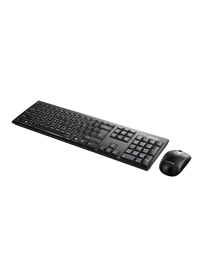 100 Wireless Keyboard And Mouse Combo Set Black