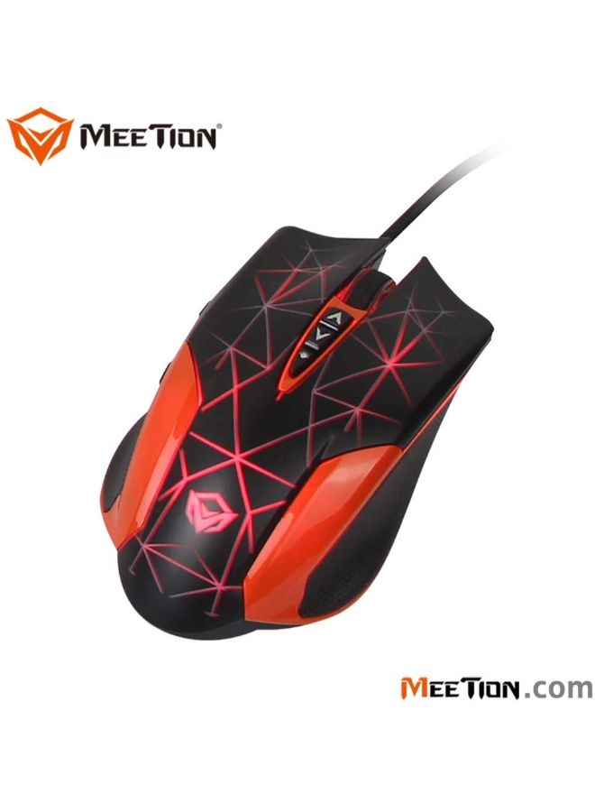 USB Keyboard For Game Console Combo Set Orange/Black