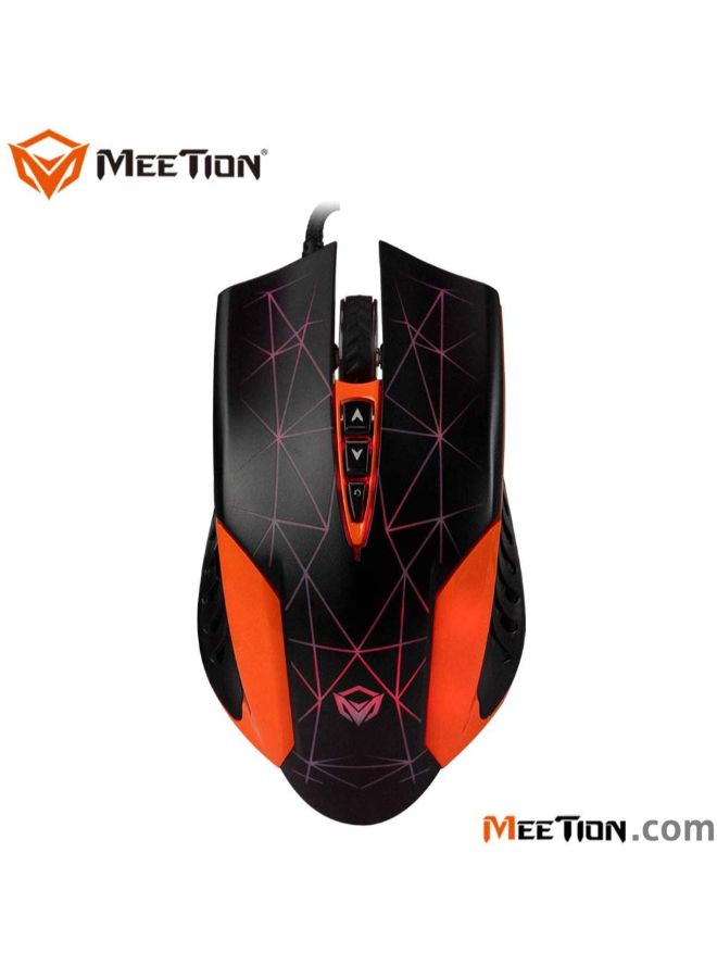USB Keyboard For Game Console Combo Set Orange/Black