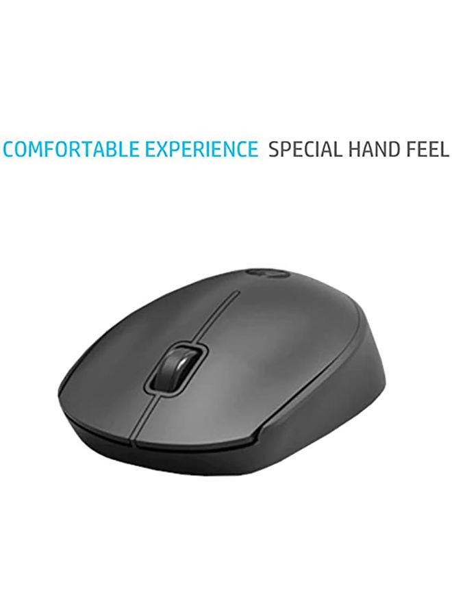 CS10 Wireless Keyboard & Mouse Combo, Ergonomic Design and Silent Typing Keys, Black