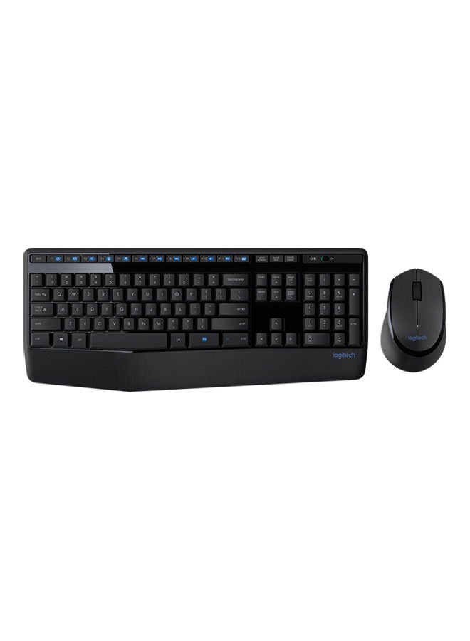 MK345 Wireless Keyboard And Mouse Set Black