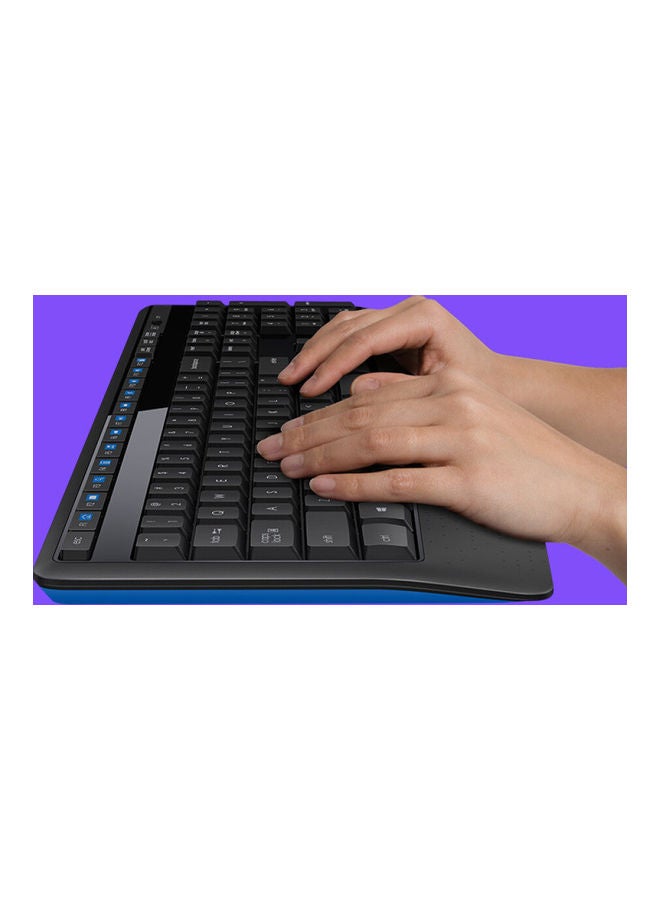 MK345 Wireless Keyboard And Mouse Set Black