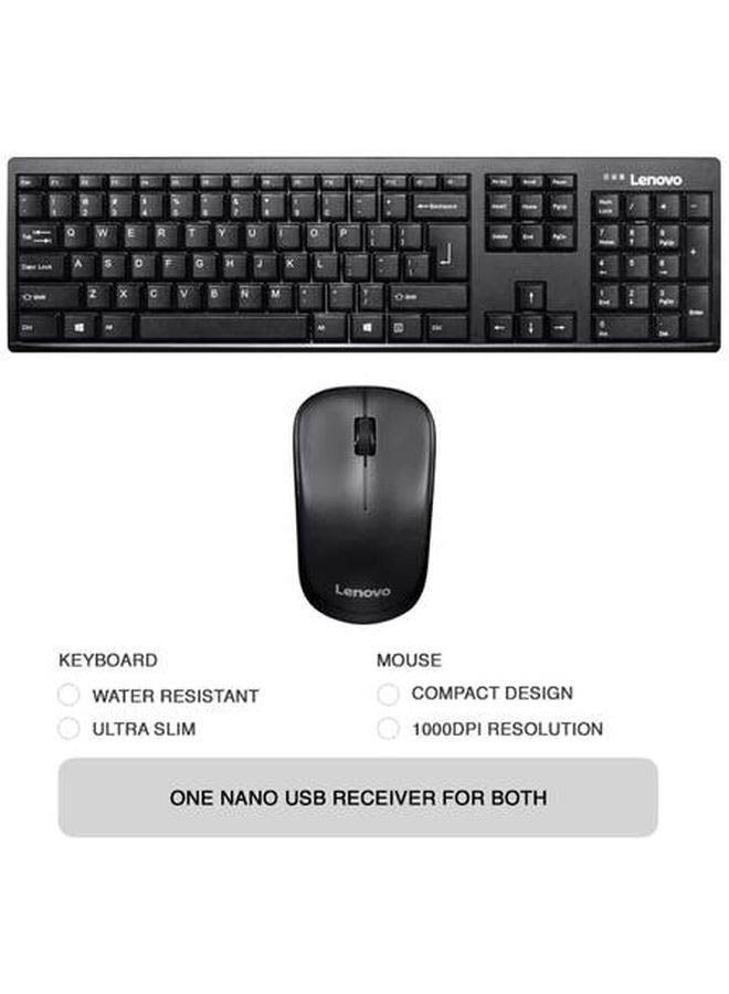 Keyboard And Mouse Set Black