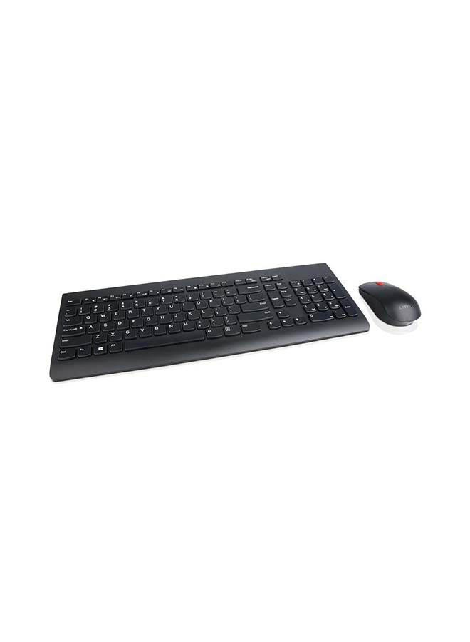 510 Wireless Combo with 2.4 GHz USB Receiver, Slim Full Size Keyboard 1200 DPI Optical Mouse Black