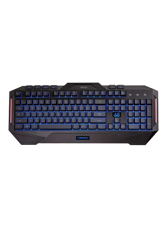 Cerberus Gaming Keyboard And Optical Mouse Set Black