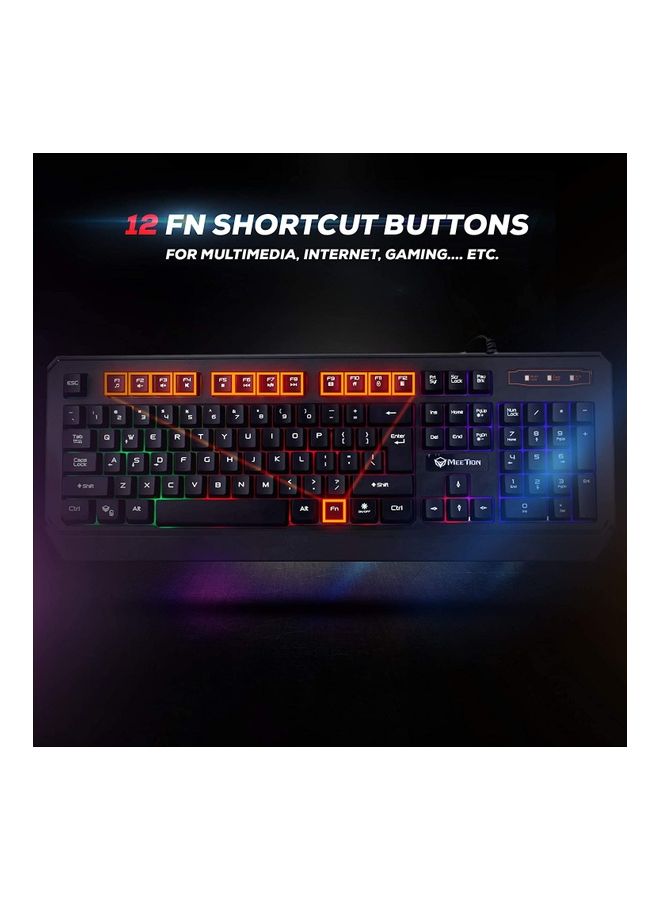 Waterproof Backlit Gaming Keyboard K9320 - Wired