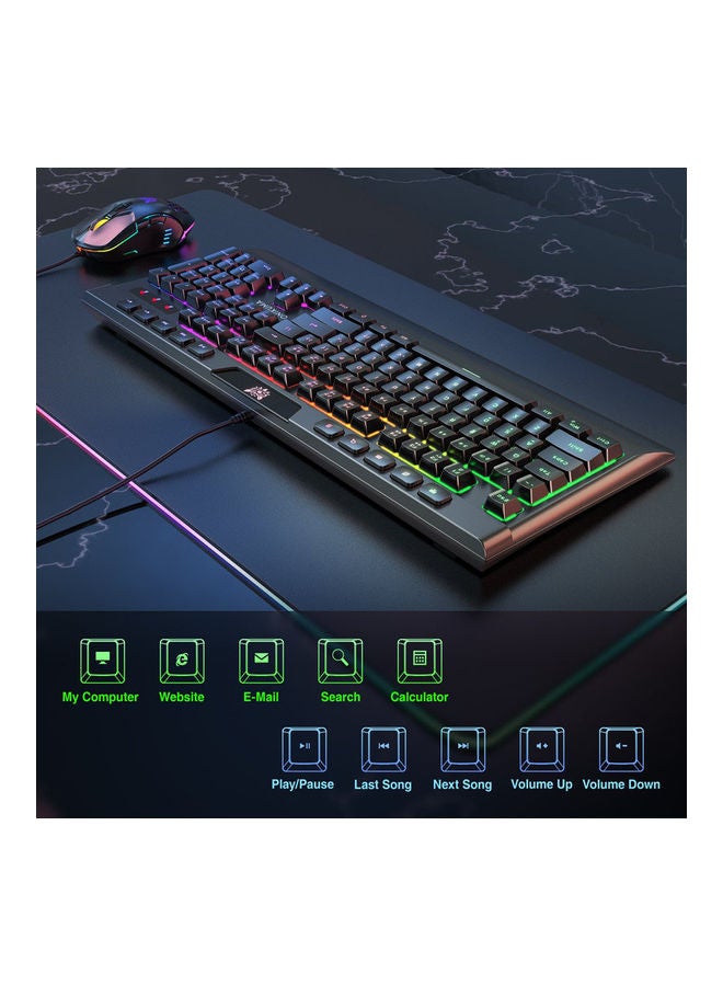 G21 And CW902 RGB Light Professional Gaming Wired Mouse Keyboard Combo