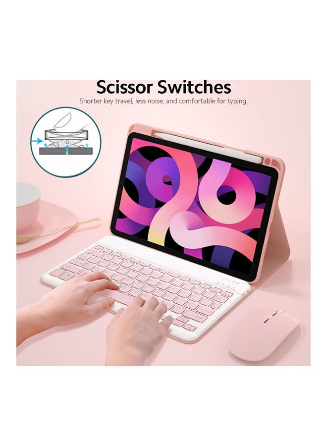 Detachable Backlit BT Keyboard Case Mouse