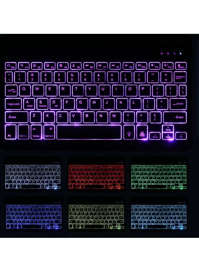 Detachable Backlit BT Keyboard Case Mouse