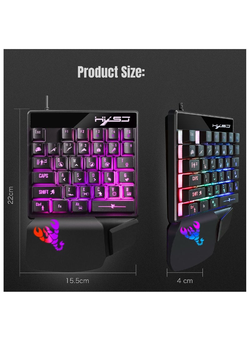 V400 35 Key Gaming Keyboard For PUBG/LOL/CS Gamer -wired