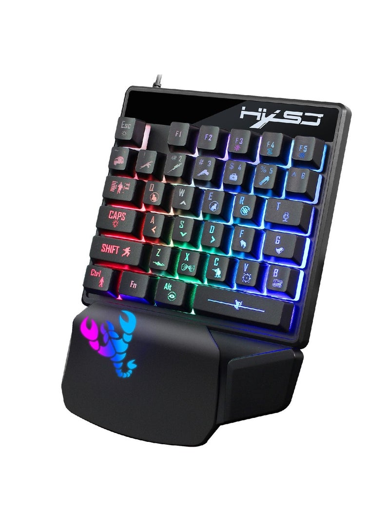 V400 35 Key Gaming Keyboard For PUBG/LOL/CS Gamer -wired