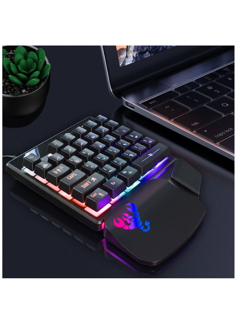 V400 35 Key Gaming Keyboard For PUBG/LOL/CS Gamer -wired