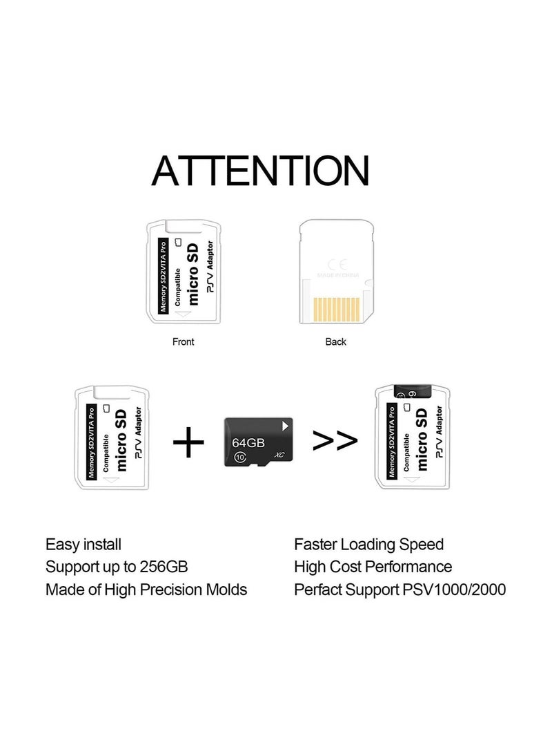 Memory SD2VITA PRO, Compatible Micro SD PSV Adaptor, Suitable For PS Vita 1000,2000