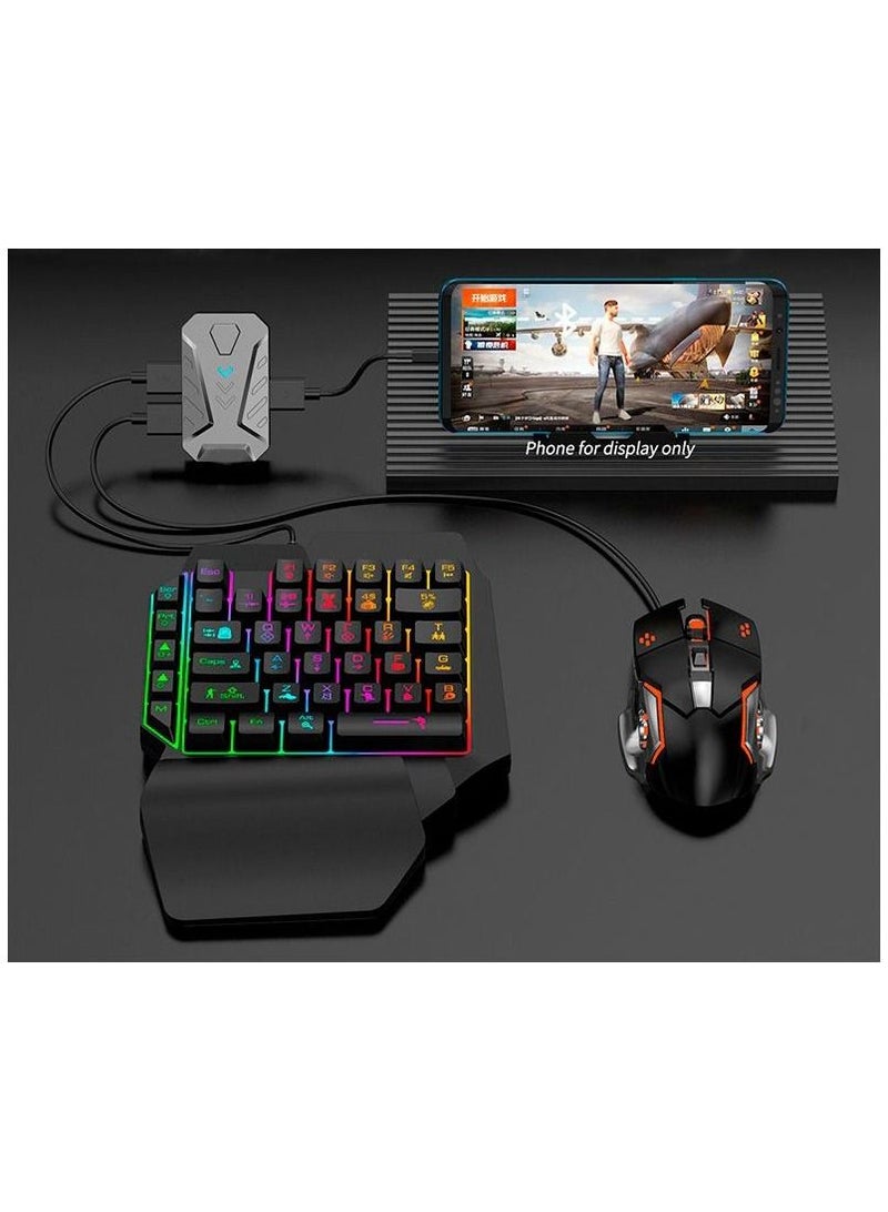 Mix Pro 4 in 1 Mobile Gaming Combo Pack including mouse keyboard