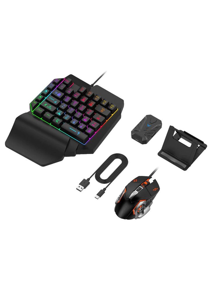 Mix Pro 4 in 1 Mobile Gaming Combo Pack including mouse keyboard