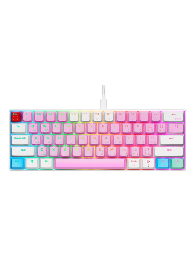 GamerTek GK60 Mini Keyboard Pro Cotton Candy