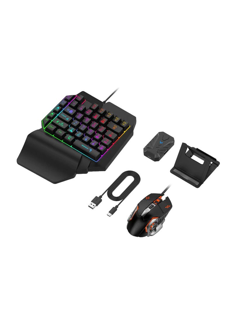 4 in 1 mobile gaming combo pack including keyboard and mouse