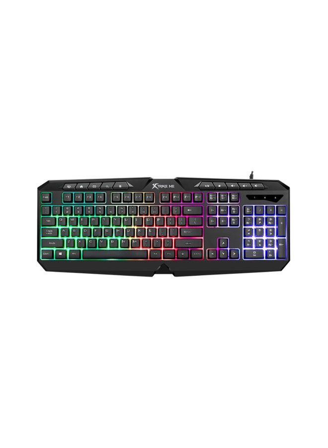 Gaming  Bundle 4in1 Rgb Combo Multimedia Wired Keyboard 7D Rgb Wired Mouse With Rgb Wired Headset Suitable Mousepad