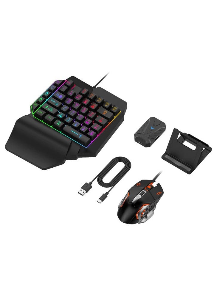 Mobile Gaming 4 IN 1 Combo Pack Including Mouse Keyboard