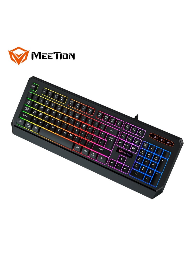 Meetion K9320 Waterproof Backlit RGB Gaming Keyboard  with 19 Anti-Ghosting Keys Best For Office and Gaming Use