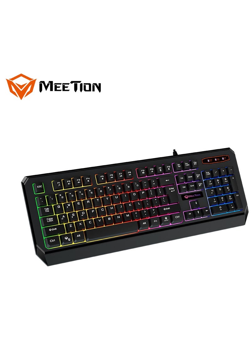 Meetion K9320 Waterproof Backlit RGB Gaming Keyboard  with 19 Anti-Ghosting Keys Best For Office and Gaming Use