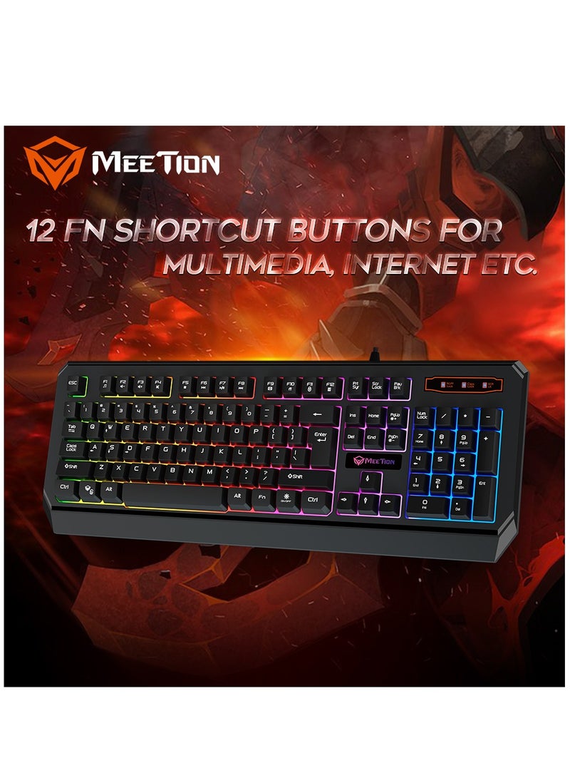 Meetion K9320 Waterproof Backlit RGB Gaming Keyboard With 19 Anti-Ghosting Keys