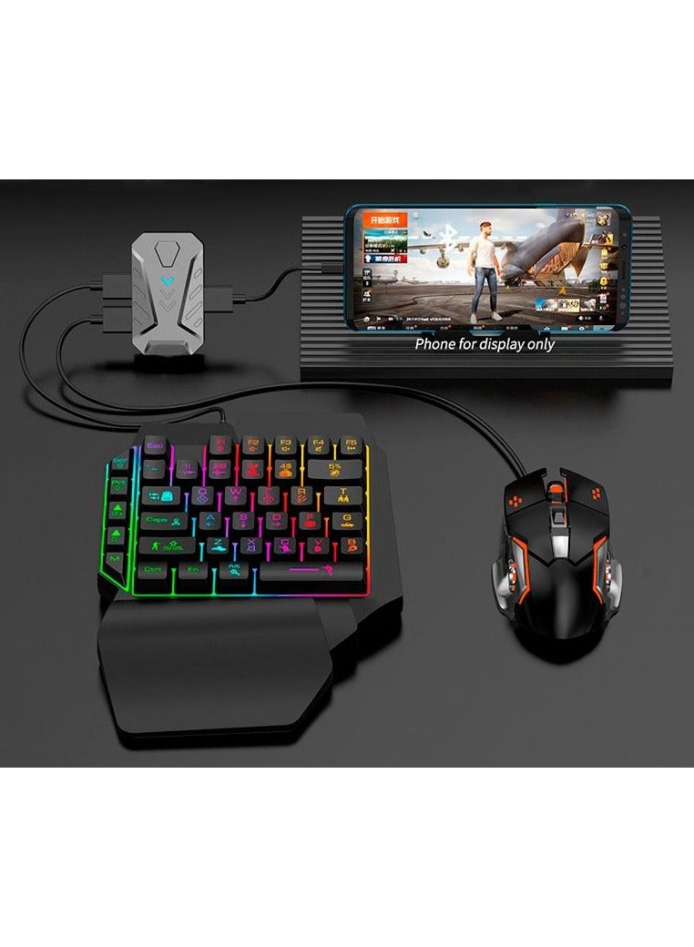 Mobile Gaming 4 IN 1 Combo Pack including mouse keyboard