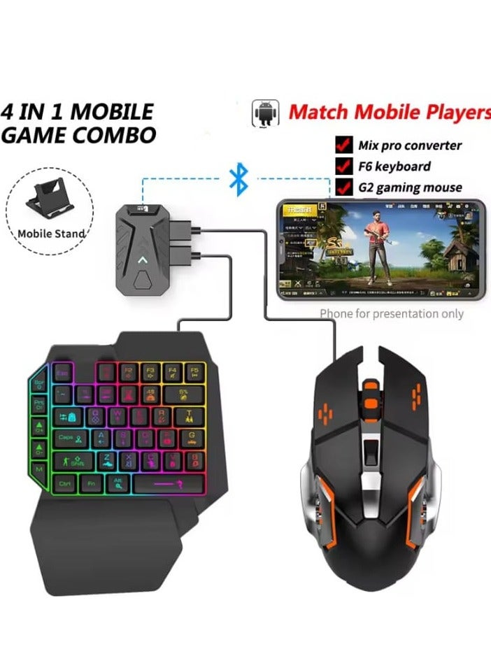 Mix Pro PUBG Gaming Controller Keyboard Mouse Converter Set for Android Mobile Keyboard Mouse Converter