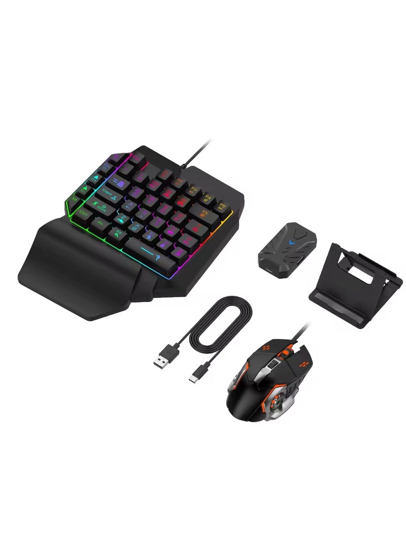 Mix Pro PUBG Gaming Controller Keyboard Mouse Converter Set for Android Mobile Keyboard Mouse Converter