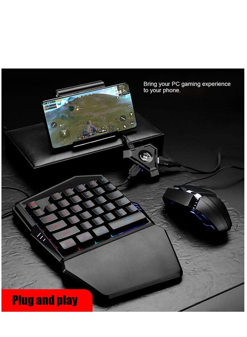 Keyboard Mouse Converter, Gaming Controller Keyboard Mouse Adapter for Xbox One for PC for PS5 for PS4 and for Nintendo Switch