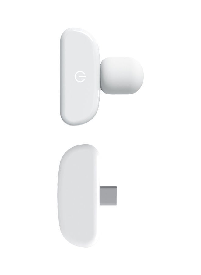 Mini Wireless Lavalier Microphone White