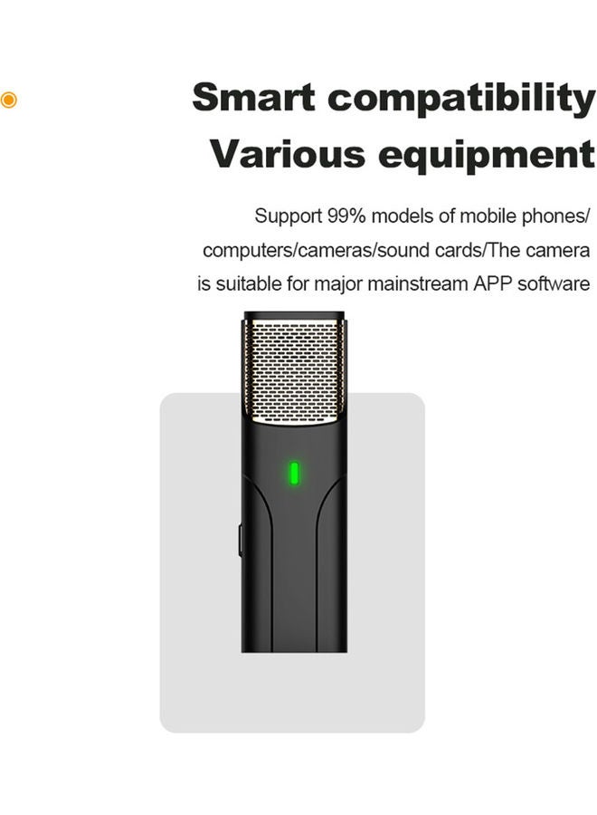 FTW001 Wireless Microphone WiFi Plug & Play Black