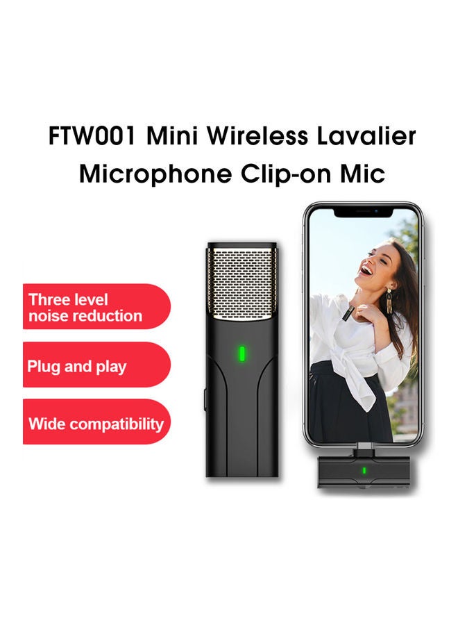 FTW001 Wireless Microphone WiFi Plug & Play Black
