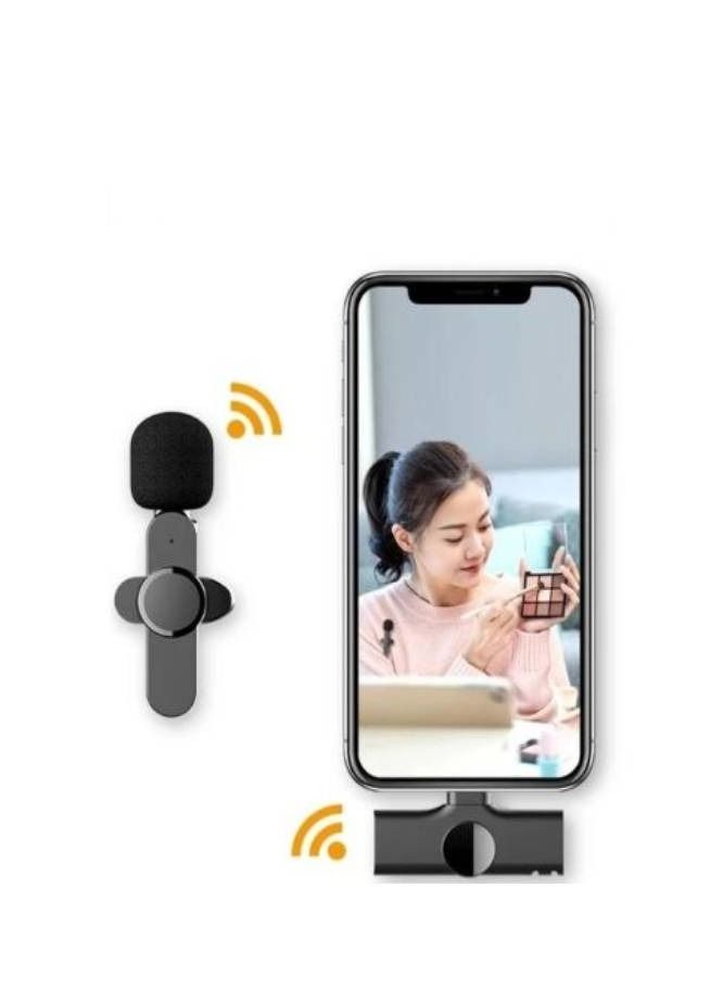 Wireless Mini Microphone Connect With Mobile And Lightning Lapel Clip