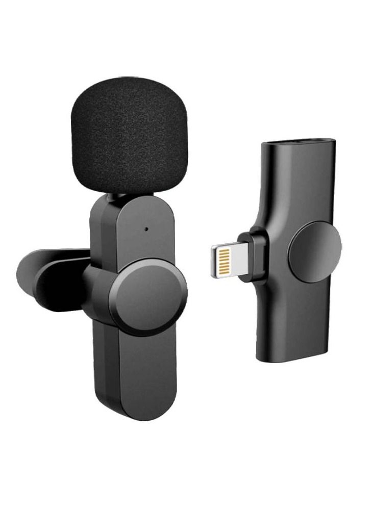 Wireless Mini Microphone Connect With Mobile And Lightning Lapel Clip