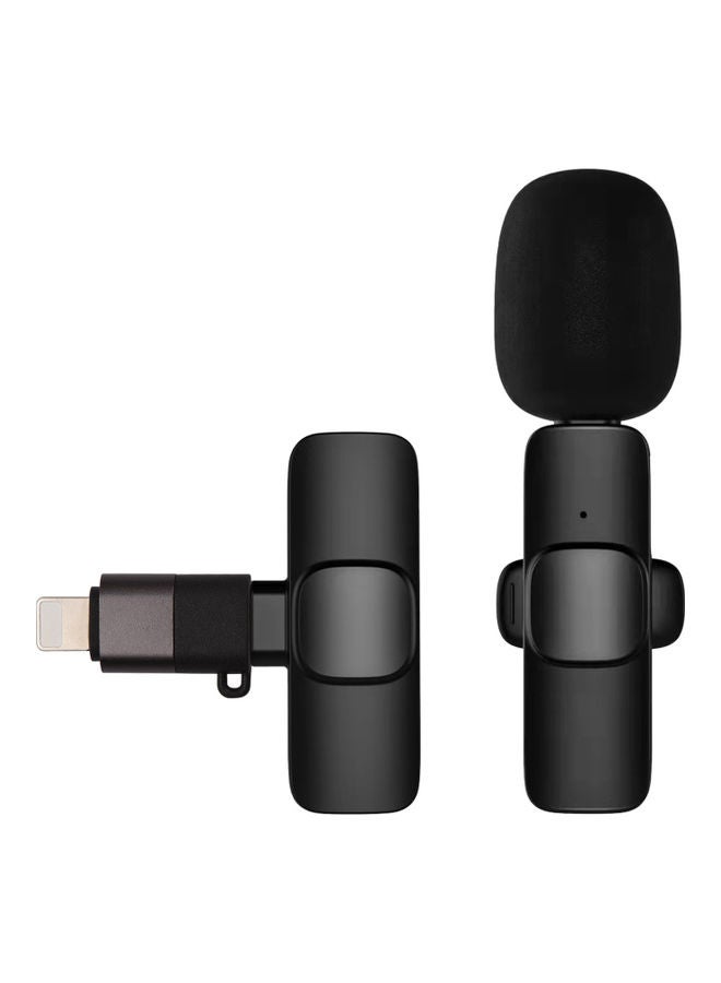 Smart Wireless Microphone Set Black