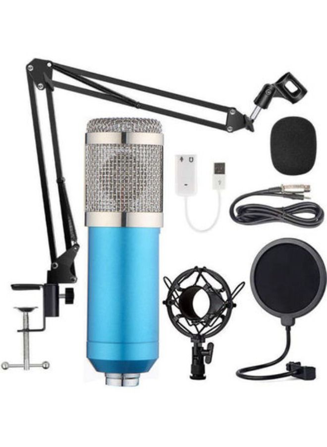 Plug And Play USB Condenser Microphone Blue