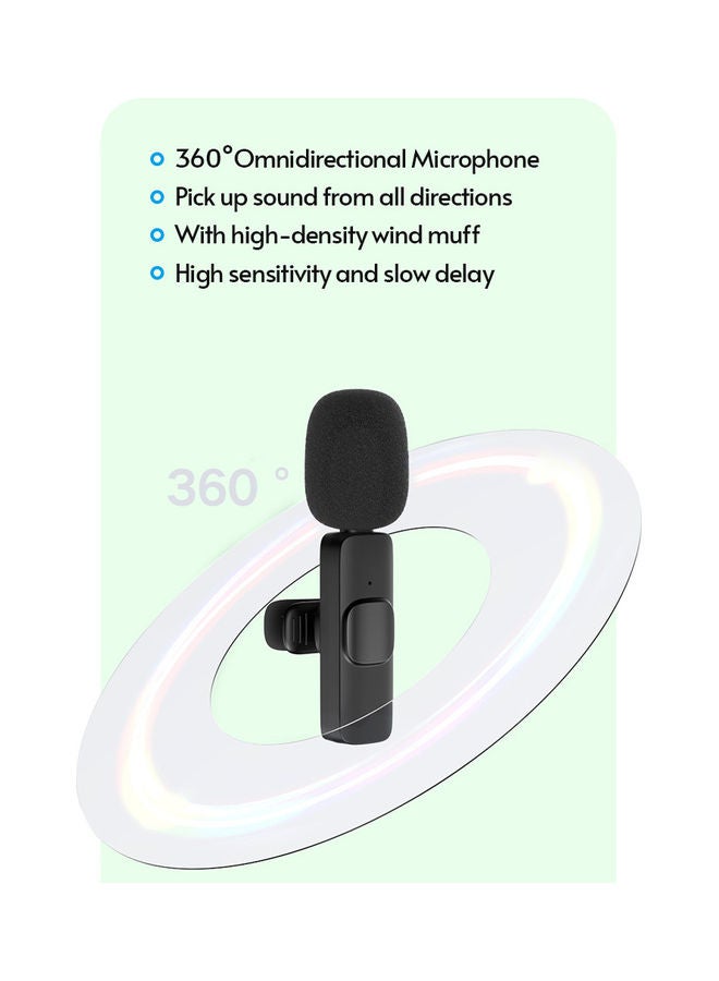 Smart Wireless Microphone Set Black