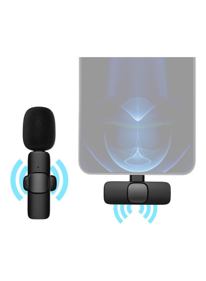 Smart Wireless Microphone Set Black