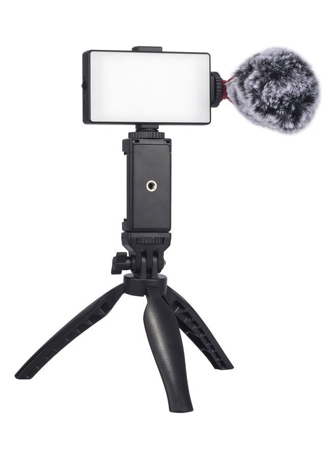 Mobile Phone Video Shooting Suit Microphone Black