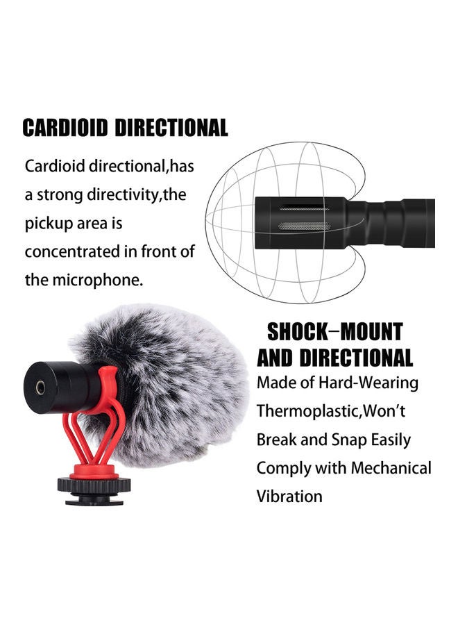 Mobile Phone Video Shooting Suit Microphone Black