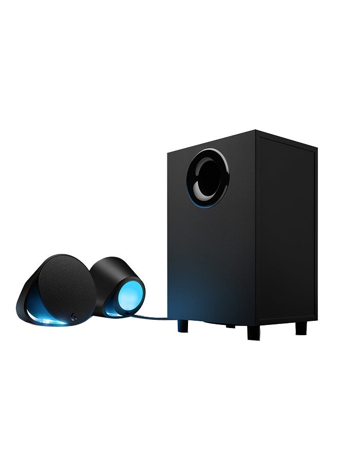 G560 PC Gaming Speaker System with 7.1 DTS:X Ultra Surround Sound, Game based LIGHTSYNC RGB, Two Speakers and Subwoofer, Immersive Gaming Experience -
