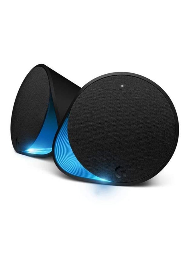 G560 PC Gaming Speaker System with 7.1 DTS:X Ultra Surround Sound, Game based LIGHTSYNC RGB, Two Speakers and Subwoofer, Immersive Gaming Experience -