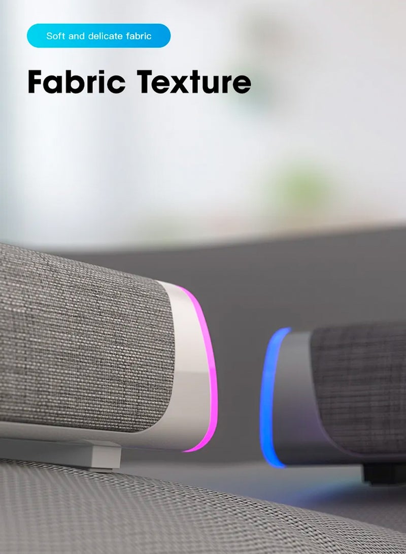 Bluetooth Speaker, Portable Wireless Speaker with LED Light, Dual Speaker Desktop Audio subwoofer Antimagnetic Speaker, for for Outdoor, Home, Party, Beach, Travel