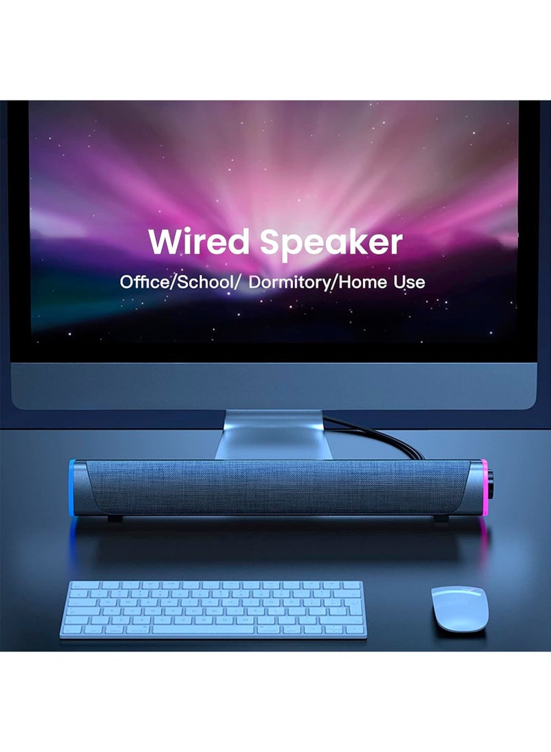 Bluetooth Speaker, Portable Wireless Speaker with LED Light, Dual Speaker Desktop Audio subwoofer Antimagnetic Speaker, for for Outdoor, Home, Party, Beach, Travel