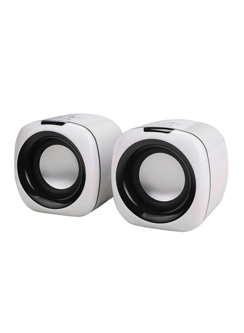 Computer Speakers, 6W PC Powered Speakers USB Speaker Monitor Speakers for Desktop Computer/PC/Laptop Gaming Speaker