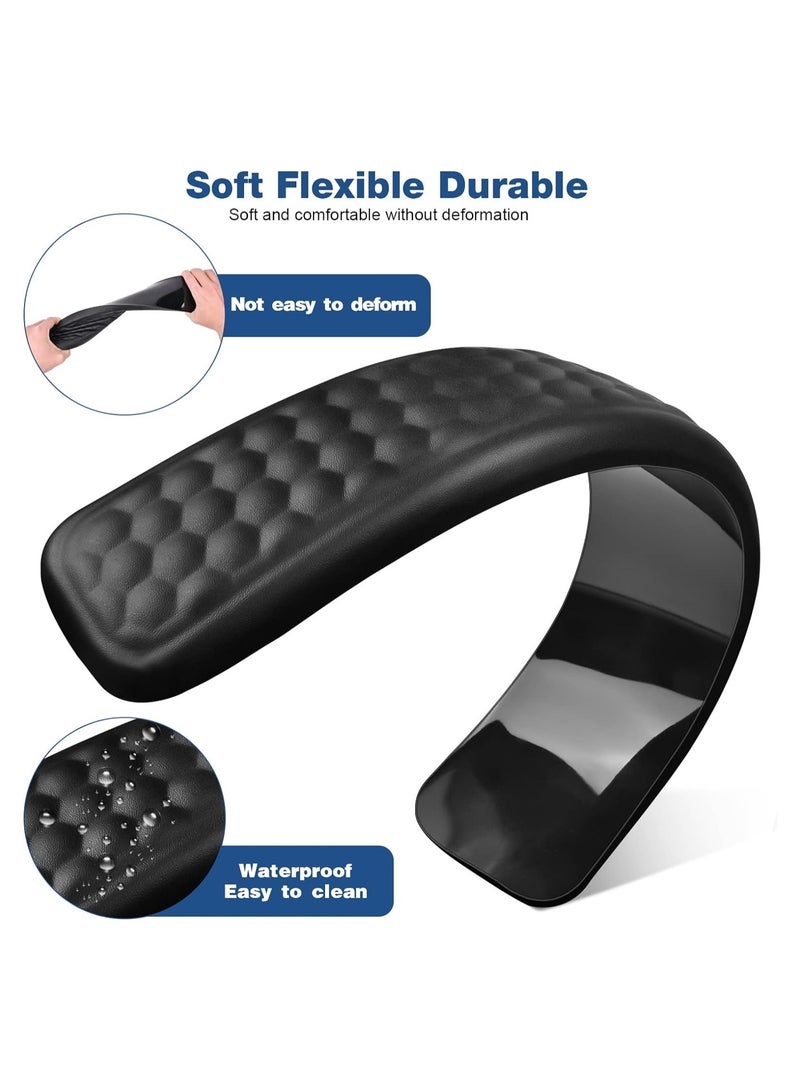 Keyboard Wrist Rest Keyboard Pad Enlarge Gel Memory Foam Set Keyboard Rest Cushion Support for Office Computer Laptop Comfortable Lightweight for Easy Typing Pain Relief